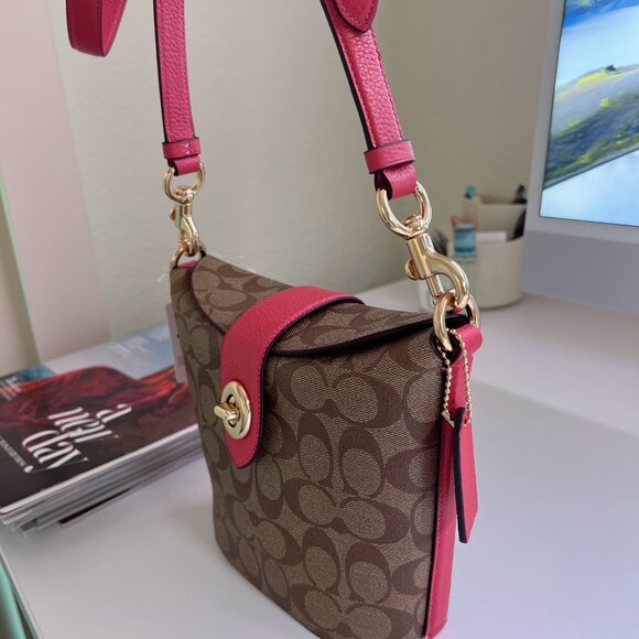 Coach Addie Crossbody In Signature Canvas c2817 - Picture 5 of 6